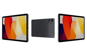 Xiaomi Redmi Pad SE Gray Low Poly model