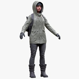 3D Woman - Winter Outfit