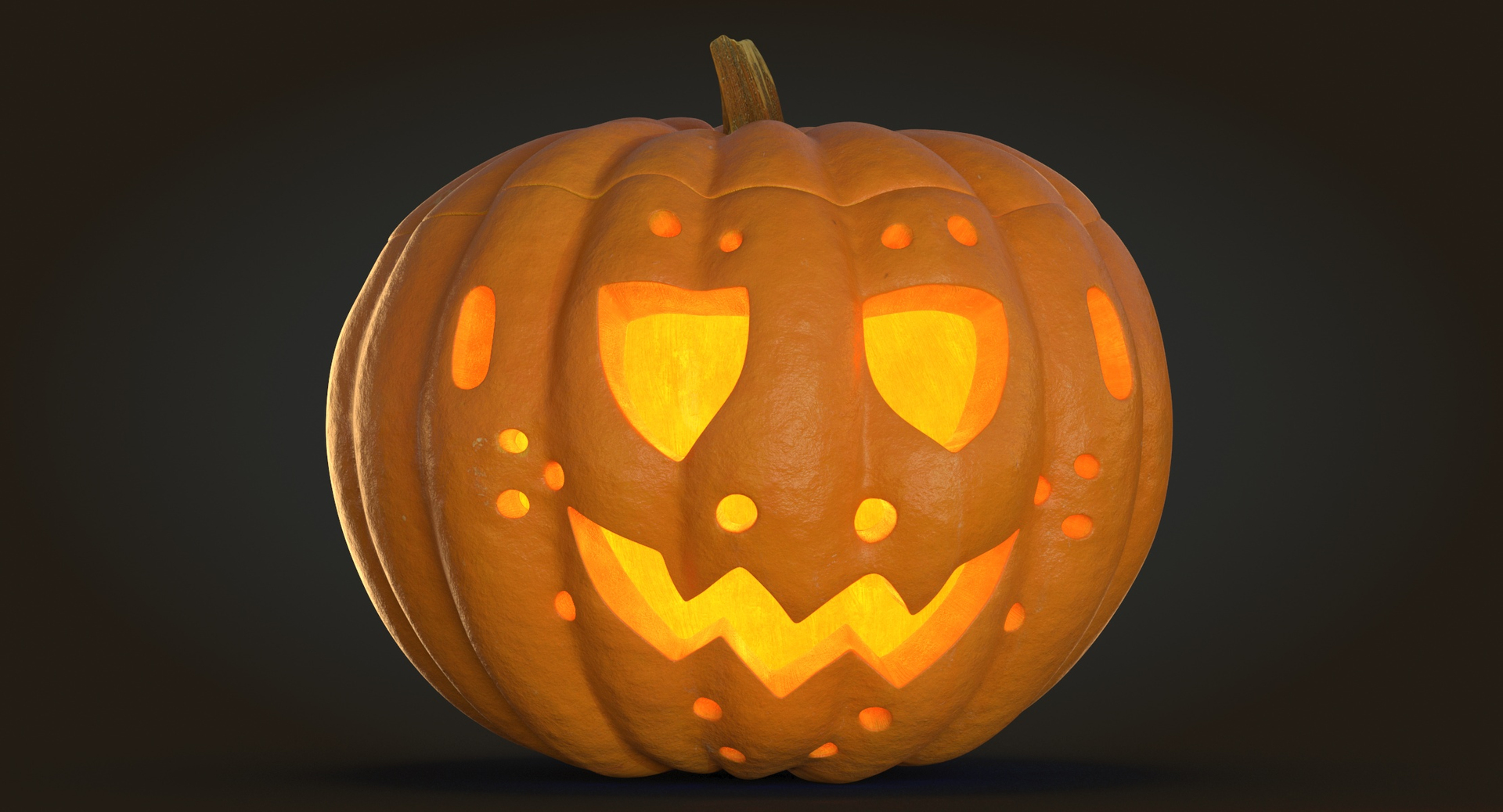 3D Model Jack O Lantern Pumpkin - TurboSquid 1707517