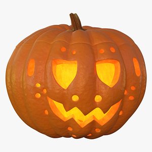 3D model jack o lantern pumpkin