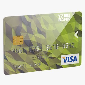 credit card 3D model