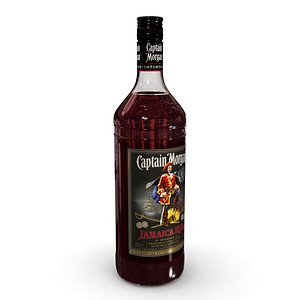 3D model captain morgan jamaica rum