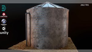 3D water storage tank pbr