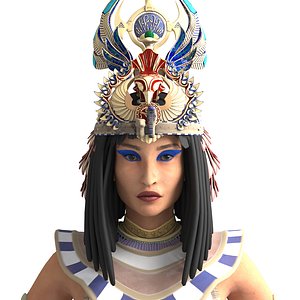 Egyptian Queen - clothed  Rigged