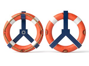Mounted Lifebuoy Safety Ring Asset
