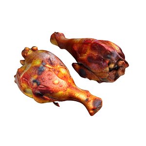 Chicken Fried Leg peice 3D