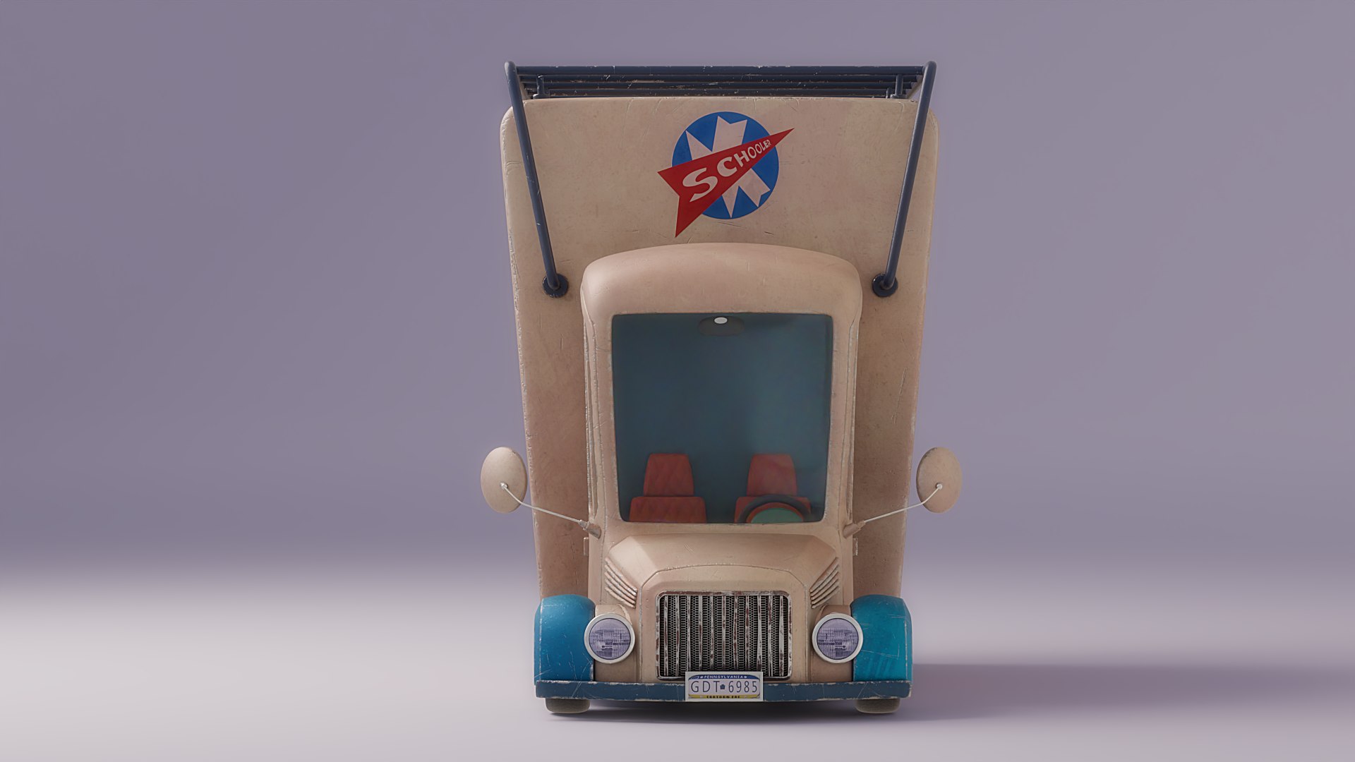 3D Cartoon Car Rigged - TurboSquid 2427660
