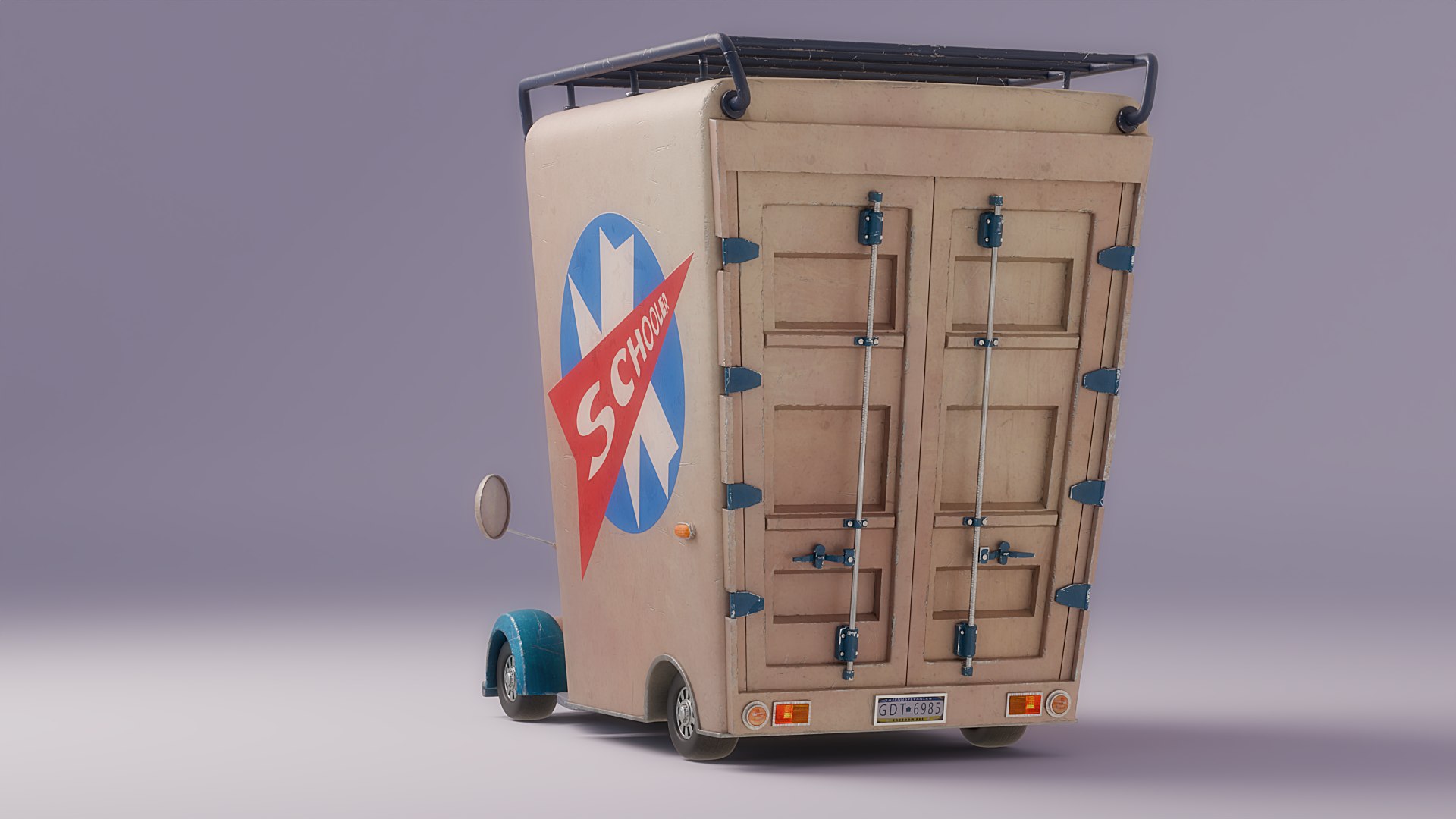 3D Cartoon Car Rigged - TurboSquid 2427660