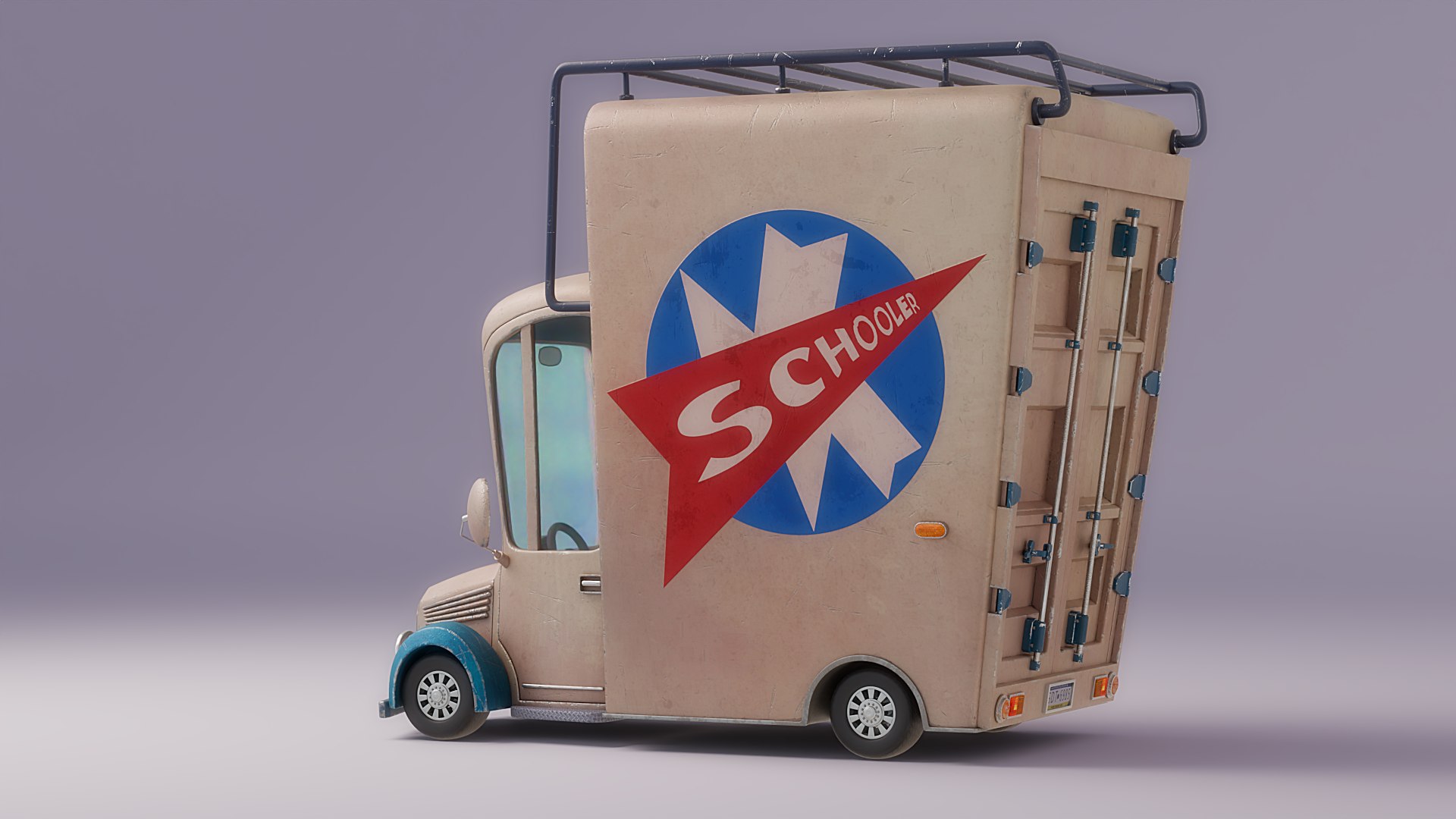3D Cartoon Car Rigged - TurboSquid 2427660