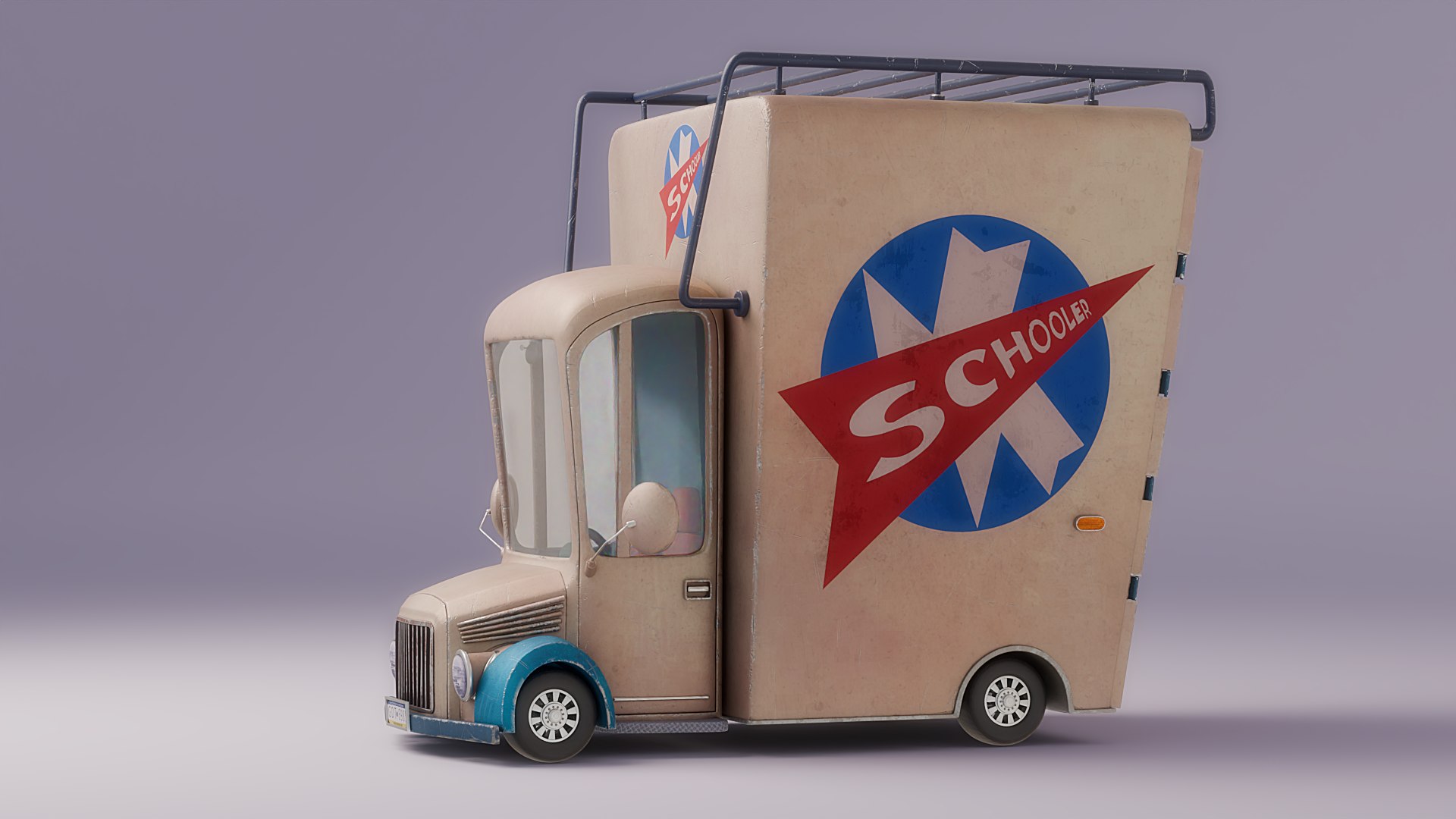 3D Cartoon Car Rigged - TurboSquid 2427660