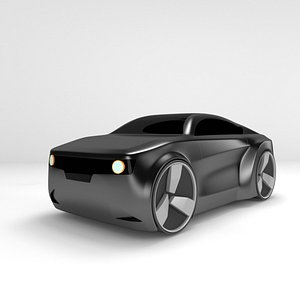 3D concept styled muscle car model