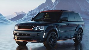 3D 2012 A Kahn LR Range Rover Sport Vesuvius Edition model