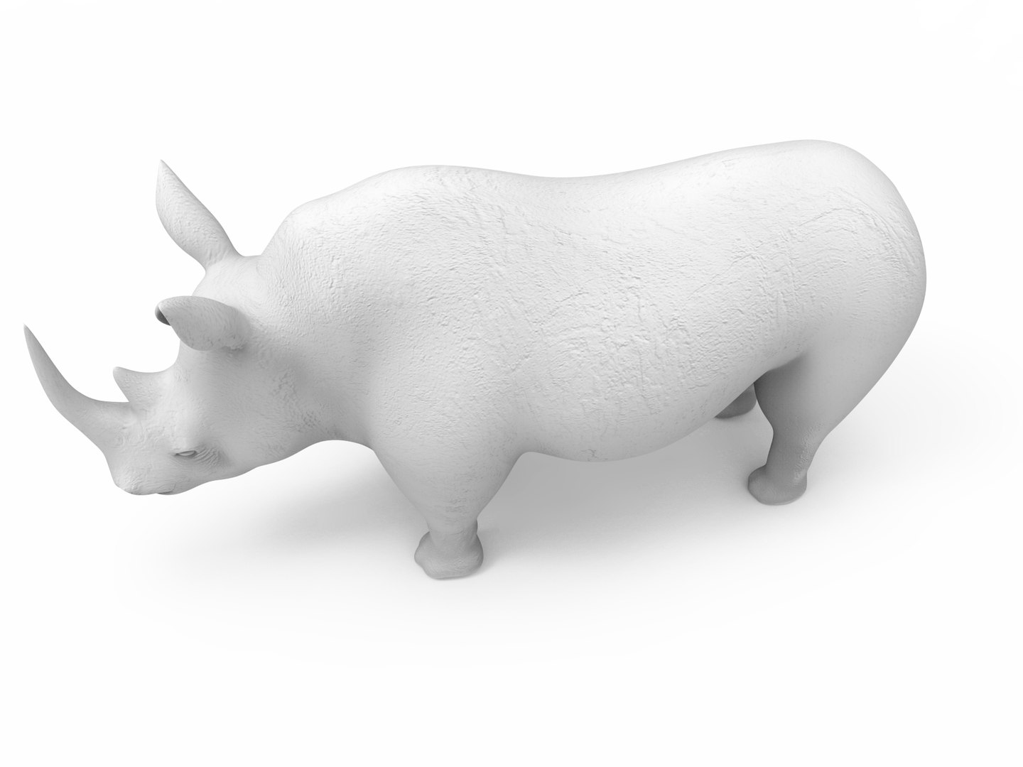 3D Realistic Rhino Model TurboSquid 1264425