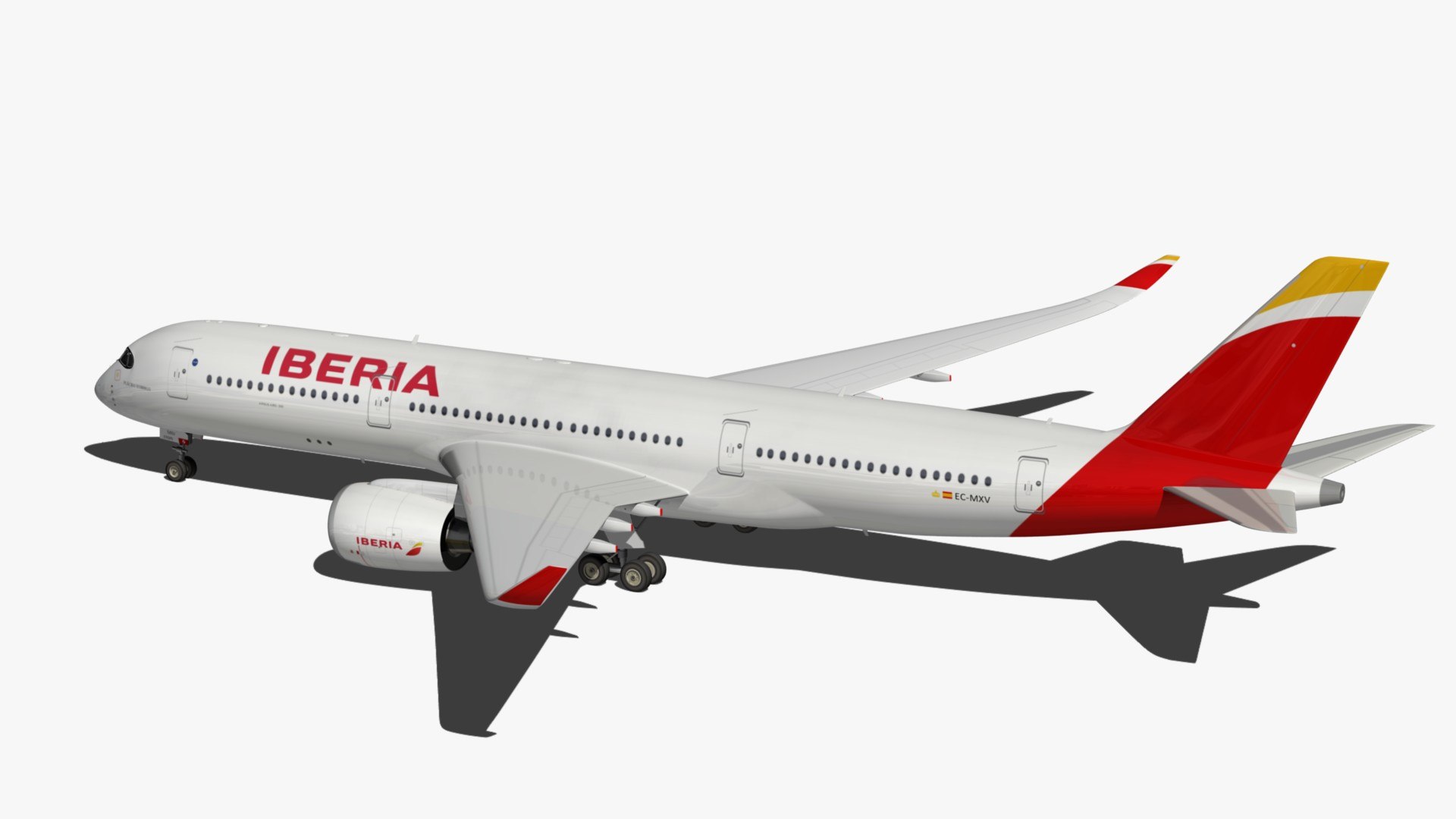 3D model airbus xwb iberia a350 https://p.turbosquid.com/ts-thumb/pj/EDbk1R/VRfUjT1N/35ibpr2/jpg/1557398820/1920x1080/fit_q87/6cc782aaec0ed0621e1c4680de4c2075c2eb4770/35ibpr2.jpg