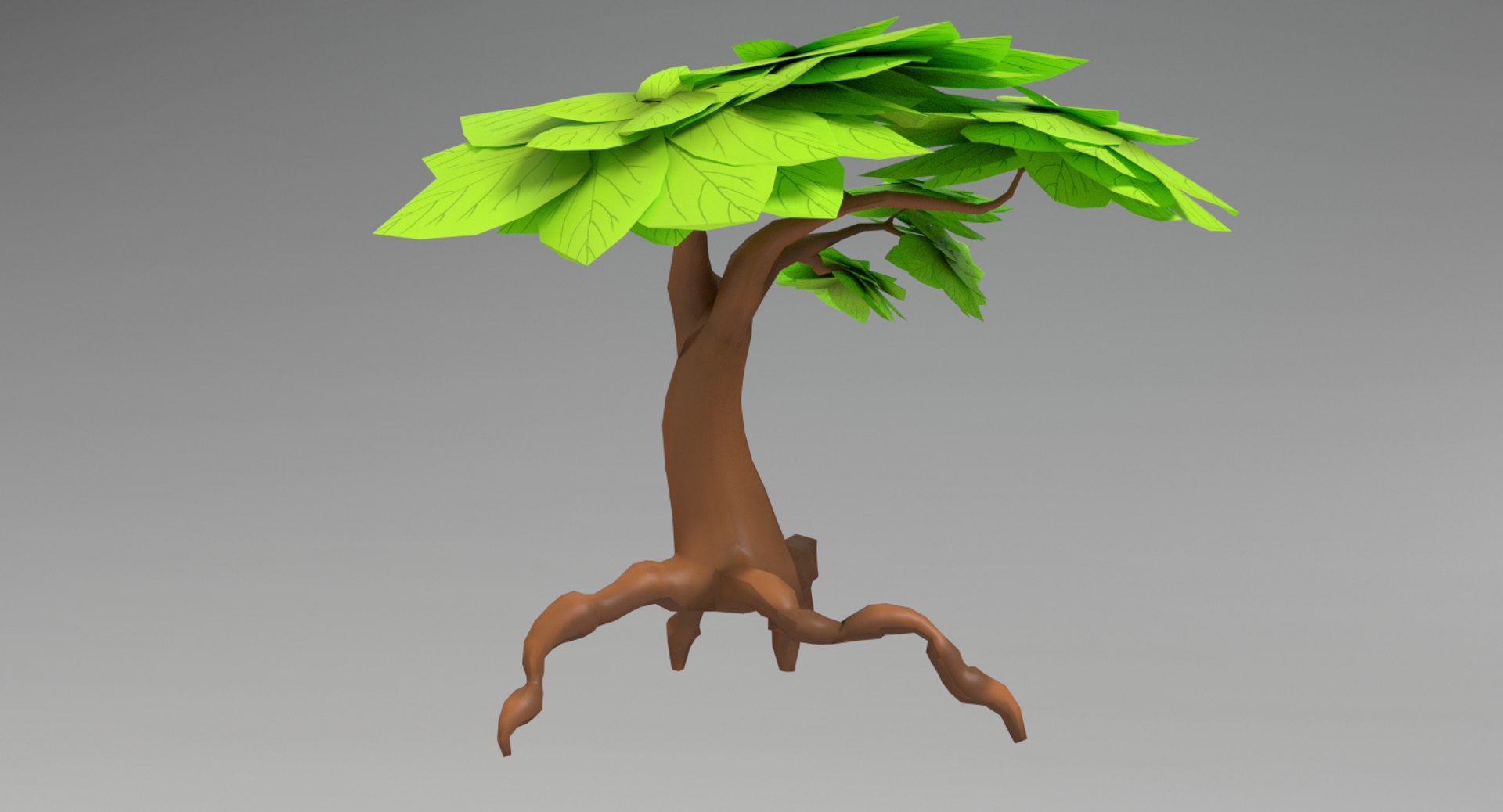 3d fantasy cartoon tree model