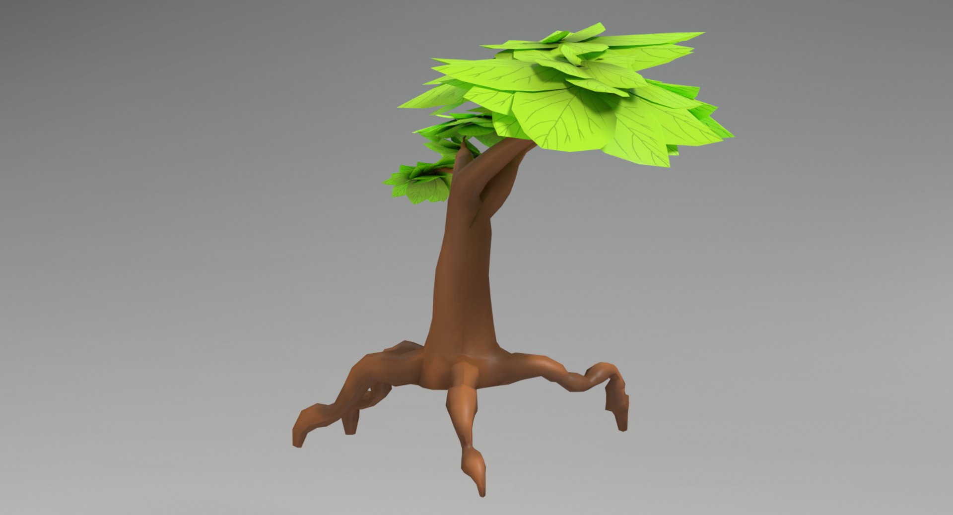 3d fantasy cartoon tree model
