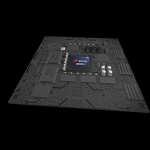 Kirin 9000 cpu 3D model