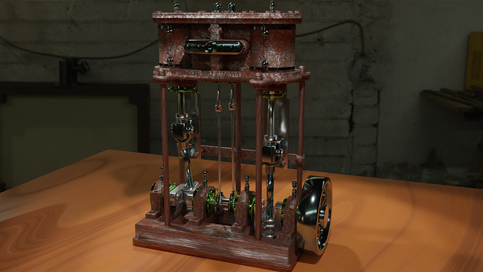 3D Two cylinder vertical steam engine model https://p.turbosquid.com/ts-thumb/pj/H9wEyS/ZD/render1/png/1686163607/1920x1080/fit_q87/2c559b96a3b6cf5056b78b7eab234645b03a5aa8/render1.jpg