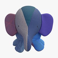 Multicolour Elephant Stuffed Toy
