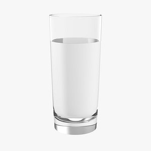 highball glass water 3D