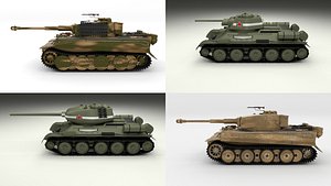 pack ww2 tiger model