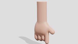 3D model Hand with index finger