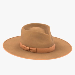 Rancher Hat Camel 3D