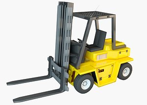 forklift lift load 3D model