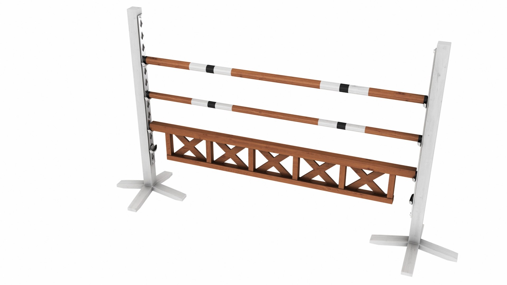 Horse Riding Arena Jumping Stand 1 3D Model - TurboSquid 2145930