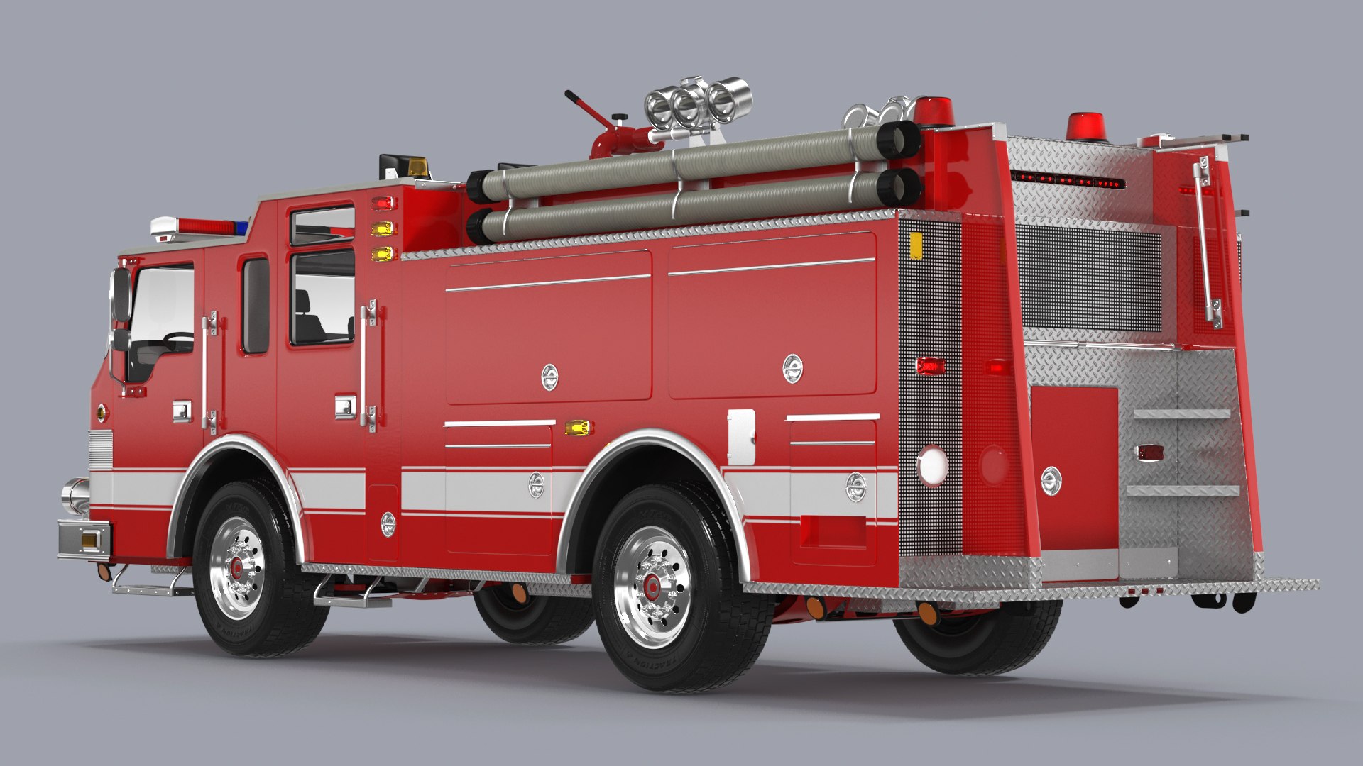 Pumper Fire Truck model - TurboSquid 2134047