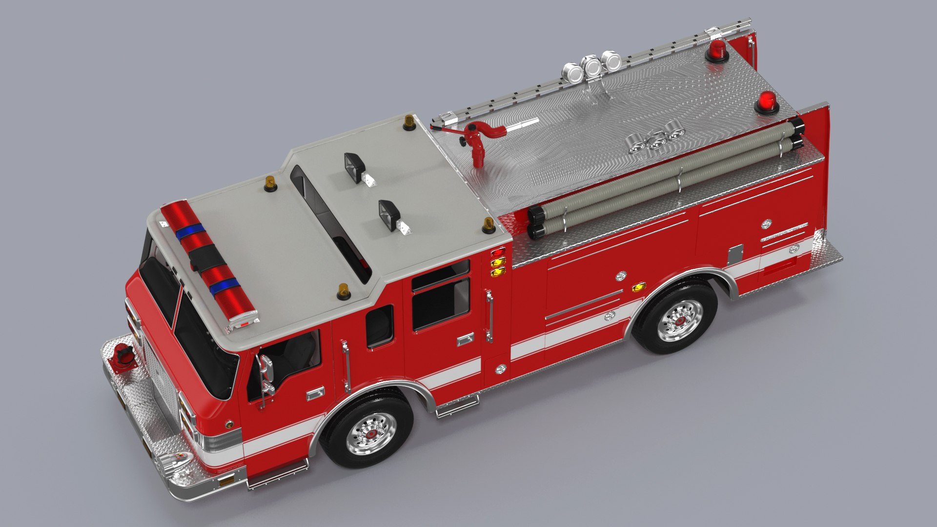 Pumper Fire Truck model - TurboSquid 2134047