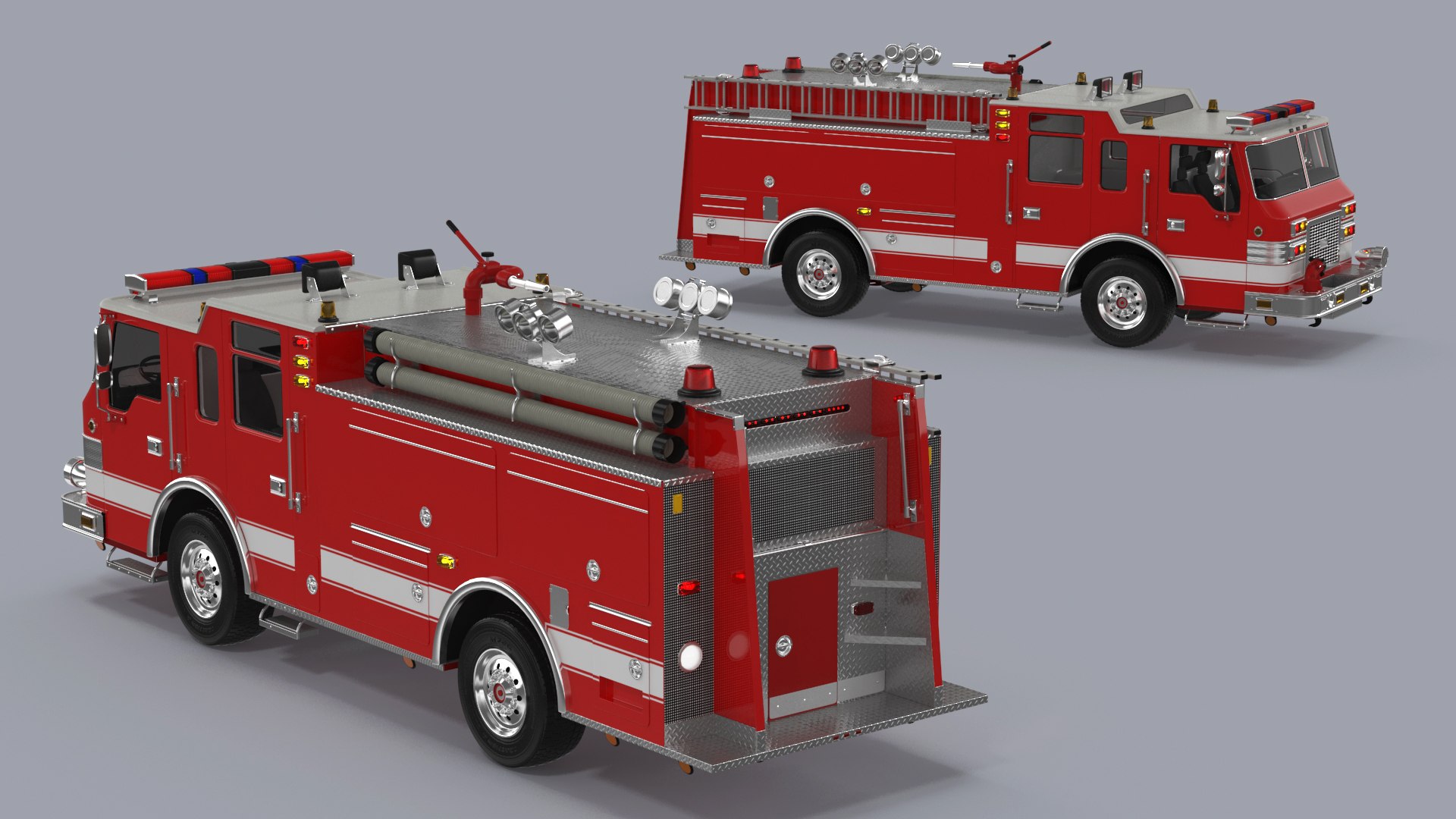 Pumper Fire Truck model - TurboSquid 2134047