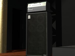 ampeg svt 8x10 cabinet 3d model