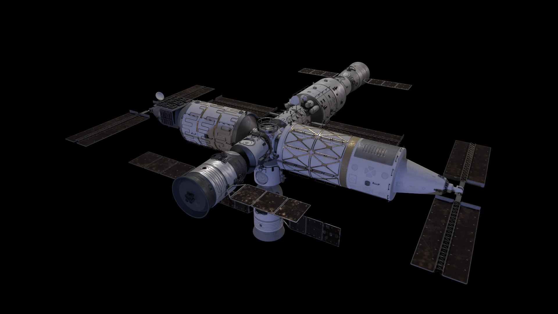 Tiangong 3D Model TurboSquid 2225077