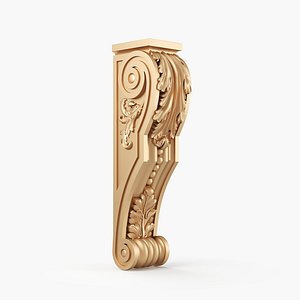 3D model of a classic corbel 3D model