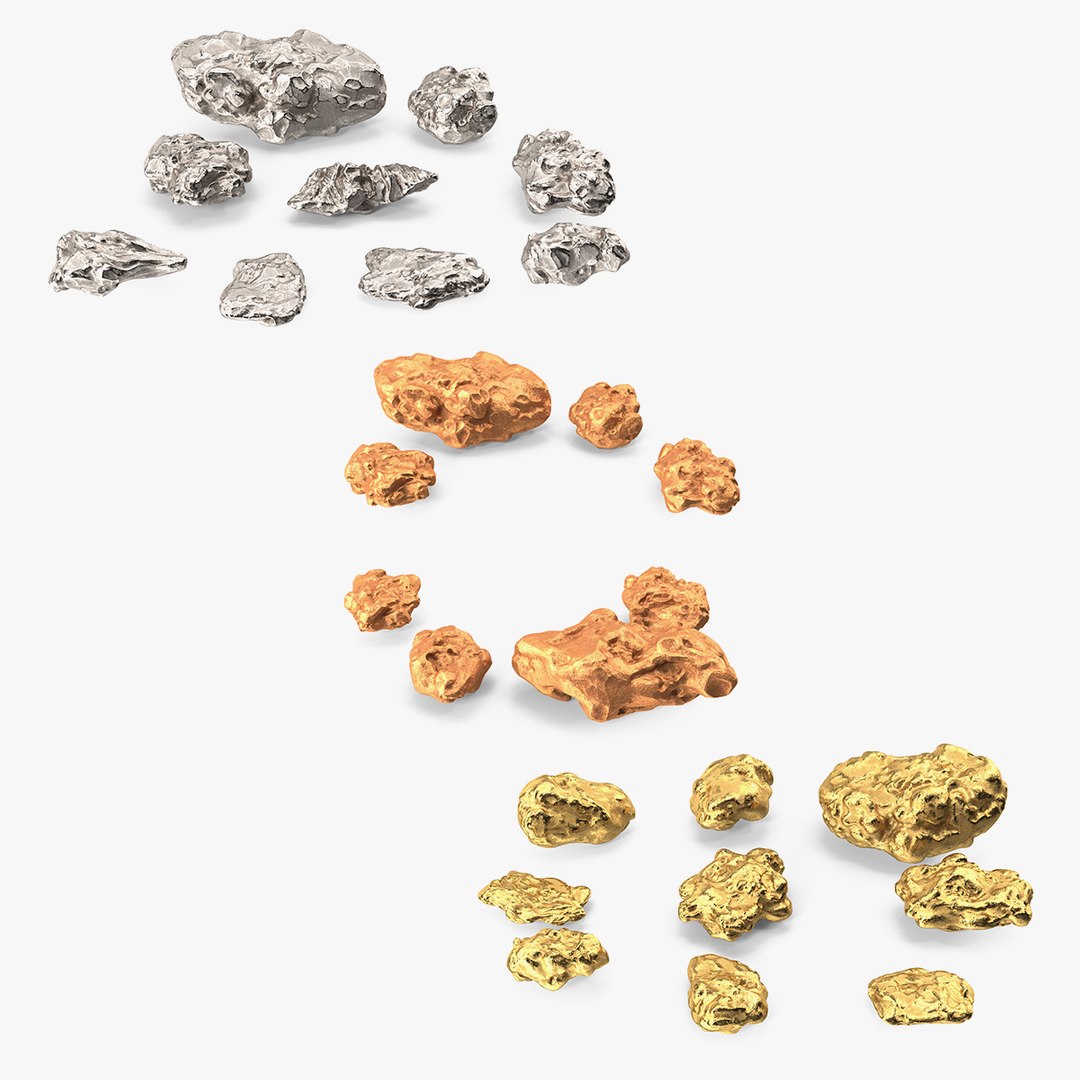 Precious Nuggets Collection 3D model preview