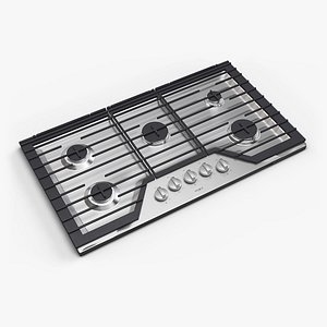 Whirlpool Gas Cooktop WCG55US6HS 3D model