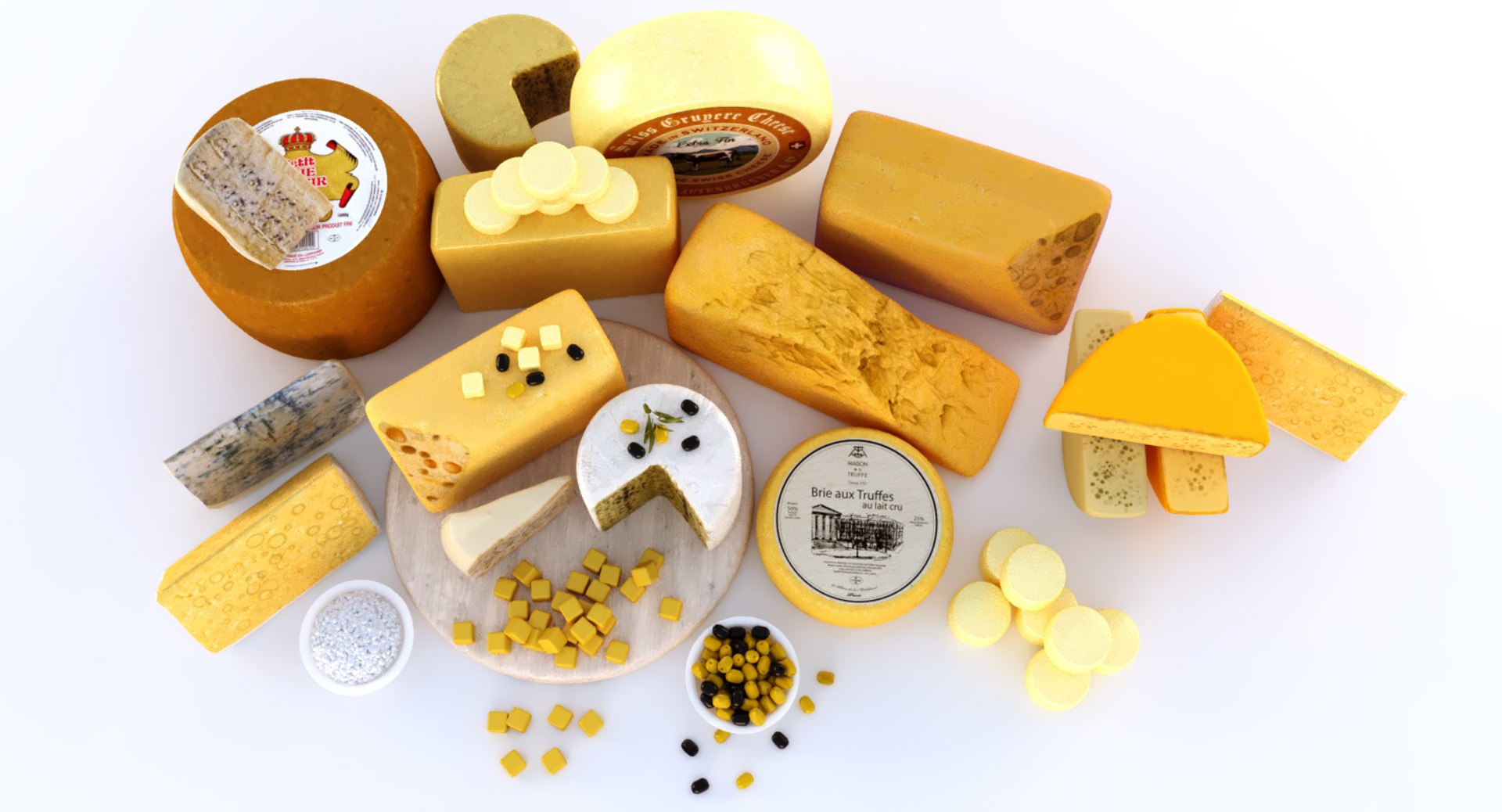 3D cheese platter model https://p.turbosquid.com/ts-thumb/pj/v7YMn9/AVgiKCaT/cheese_3/jpg/1554456431/1920x1080/fit_q87/cb126ba7df308ea0e456f5f6c8ca48311e921eca/cheese_3.jpg