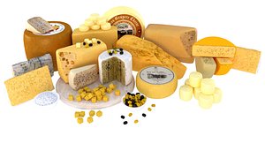 3D cheese platter model
