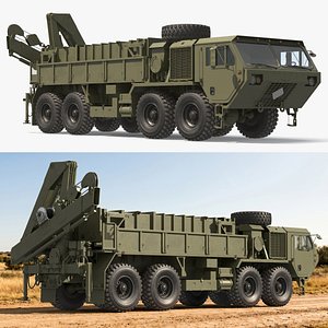 Military Cargo Loader Missile Transporter 3D model