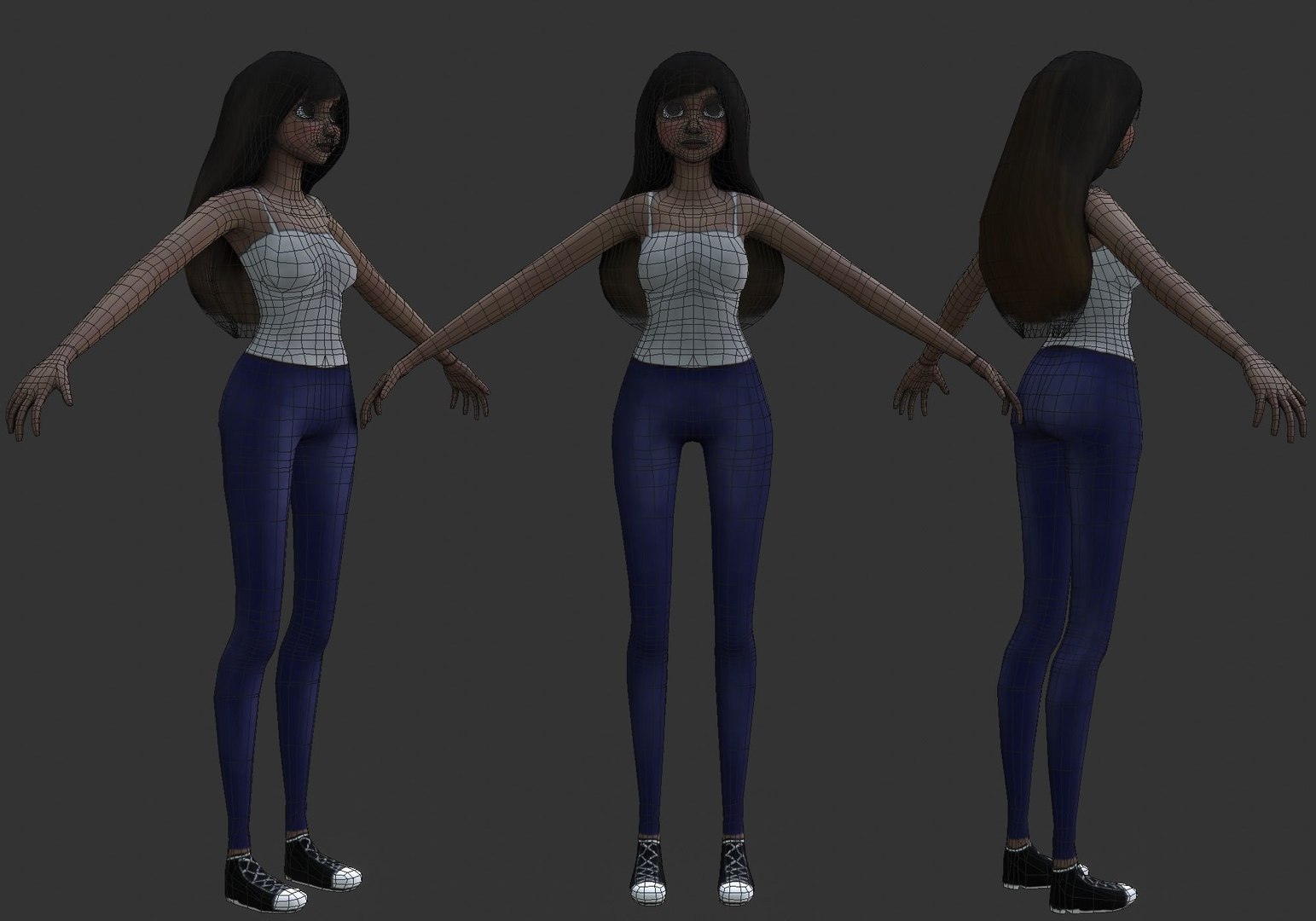 3D young skinny woman https://p.turbosquid.com/ts-thumb/pk/6uWcmZ/W9/thingirlmodellooklowpoly3dmodellowpolyriggedobjfbxblend7/jpg/1650931900/1920x1080/fit_q87/ff382e485b97acea7d0d13cc3cfd87c243c85731/thingirlmodellooklowpoly3dmodellowpolyriggedobjfbxblend7.jpg