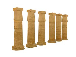 ancient pillar luxor model