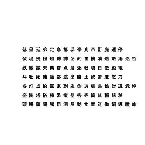 3D model chinese ms gothic font