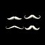Modelo 3D de bigote de dibujos animados