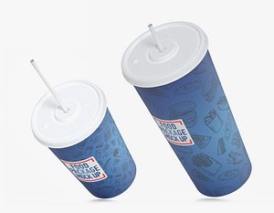 3D drink cups 330 500
