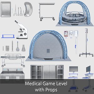 3d medical props pack building