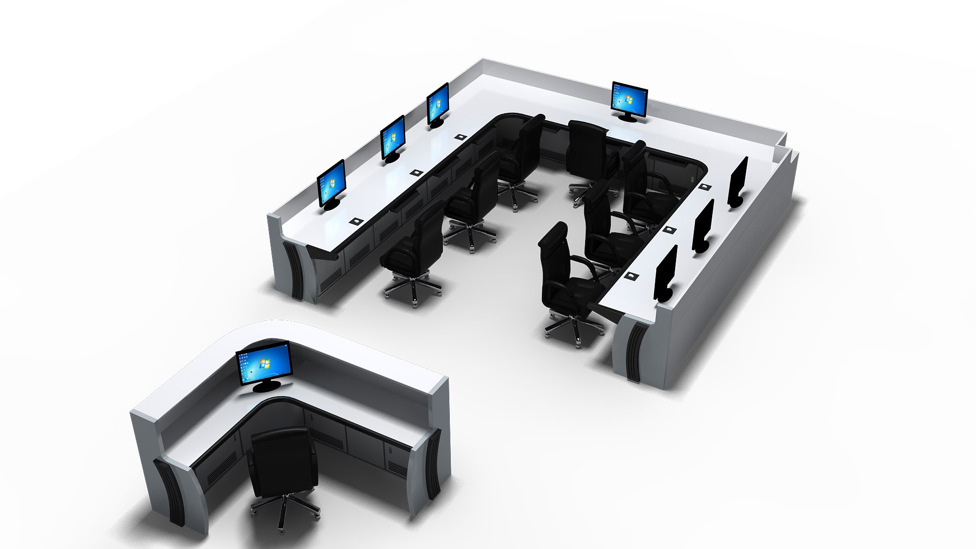 3D Control Desk TurboSquid 1974320