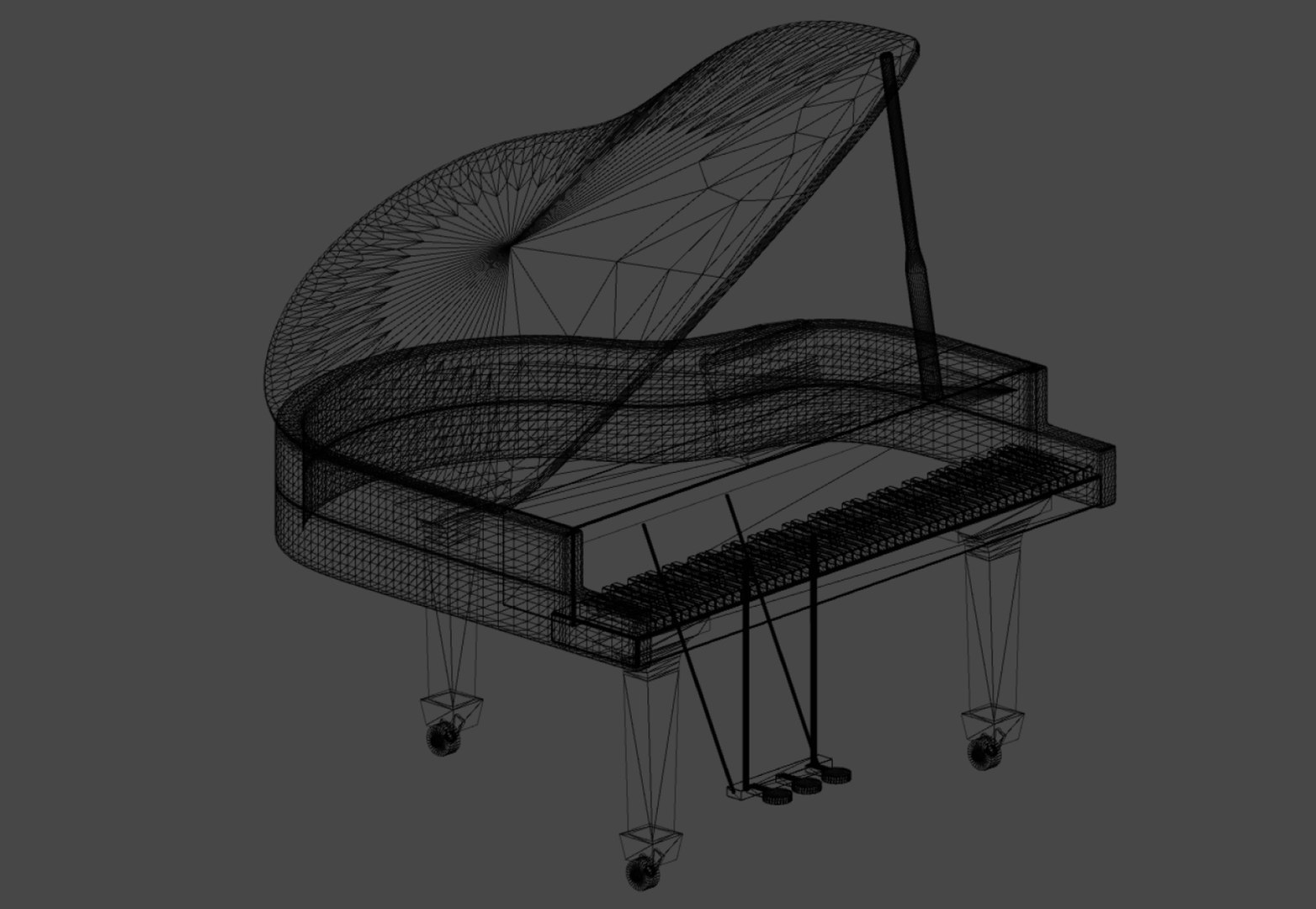 Piano musical instrument 3D model - TurboSquid 1690848