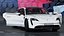 3D Porsche Taycan Turbo S 2020 White Rigged