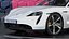 3D Porsche Taycan Turbo S 2020 White Rigged